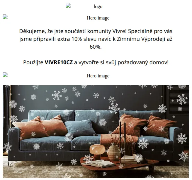 Vivre: Extra 10 % sleva na Zimní Výprodej – červen 2026 | Nuslet.cz