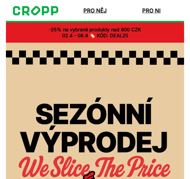 Cropp: Sezónní výprodej až -25 % – červenec 2026 | Nuslet.cz