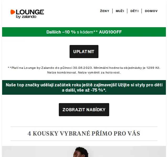 Lounge by Zalando: Až -75 % na GAP, Timberland – červen 2026 | Nuslet.cz