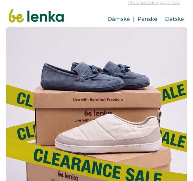 Be Lenka: Slevy až 50 % na boty – září 2026