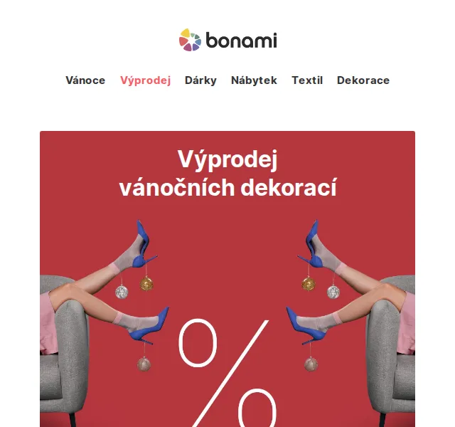 Bonami: Výprodej vánočních dekorací až -70 % – červen 2026 | Nuslet.cz
