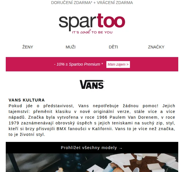 Spartoo: Sleva na Vans, Puma a další – doručení zdarma – červen 2026 | Nuslet.cz