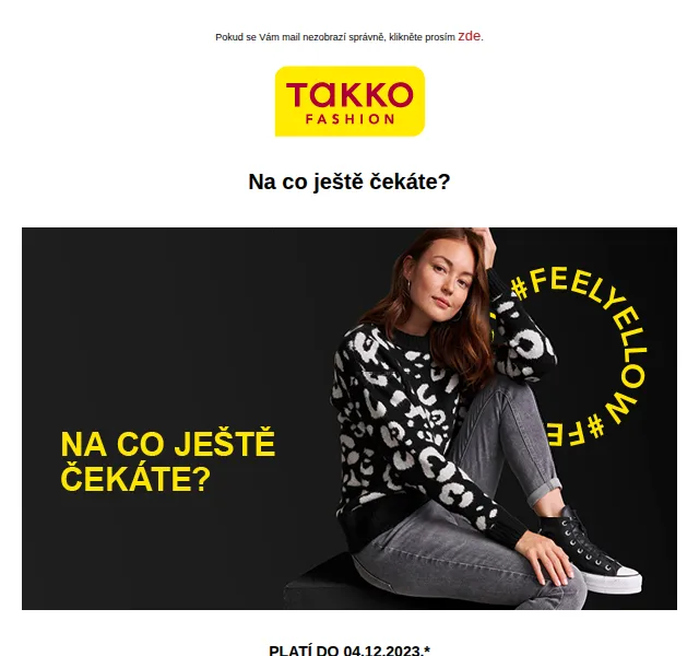 Takko Fashion: sleva až 30 % na vánoční dárky – červenec 2026 | Nuslet.cz