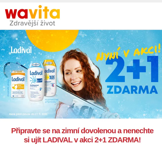 Wavita: Solární kosmetika Ladival 2+1 a Prostenal –15 % – červen 2026 | Nuslet.cz