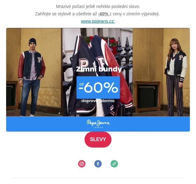 Pepe Jeans: Bundy & kabáty až -60% – červen 2026 | Nuslet.cz