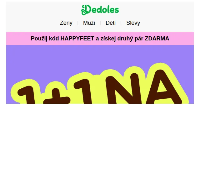 Dedoles.cz: 1+1 na obuv – červenec 2026 | Nuslet.cz