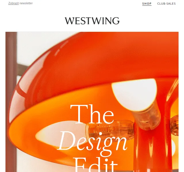 Westwing: Designové svítidla Artemide a Seletti – červen 2026 | Nuslet.cz