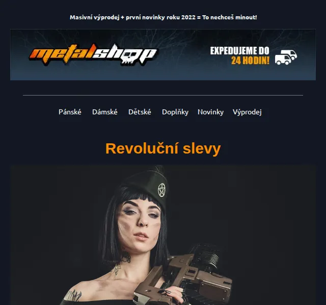 METALSHOP: Slevy až 50 % na Killstar, Primitive x Terminátor – červen 2026 | Nuslet.cz