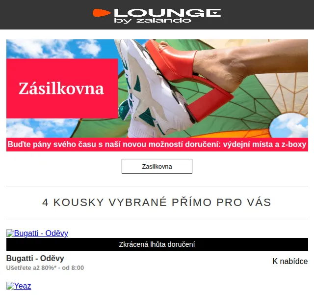 Lounge by Zalando: Bugatti, Yeaz & Reebok – červen 2026 | Nuslet.cz