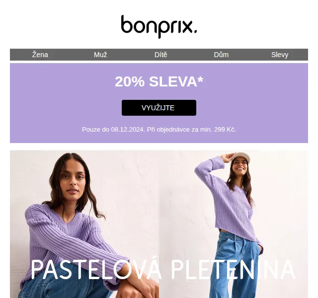 bonprix: sleva 20 % na vše a nová pastelová kolekce – červen 2026 | Nuslet.cz