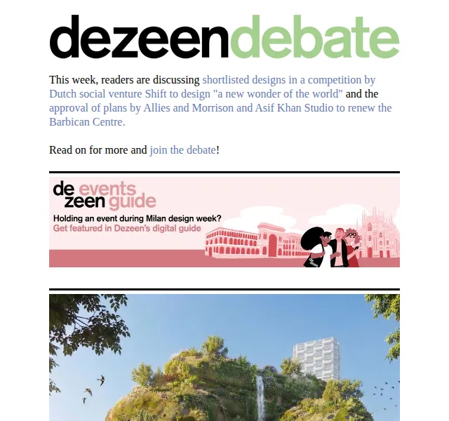 Dezeen Daily: Novinky z architektury a designu – červenec 2026 | Nuslet.cz