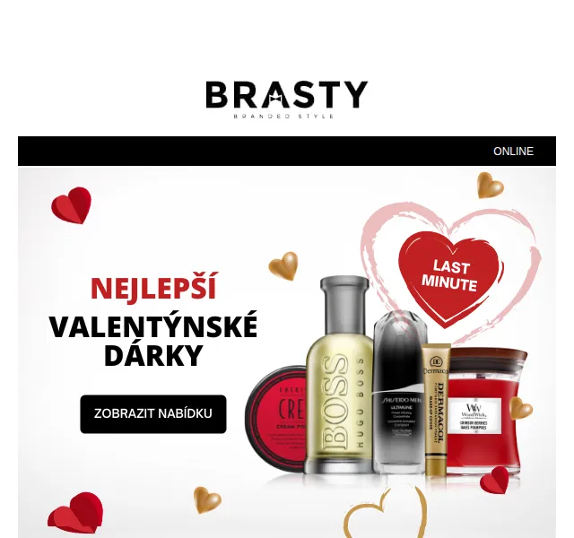 BRASTY: Valentýnské dárky se slevou – červen 2026 | Nuslet.cz
