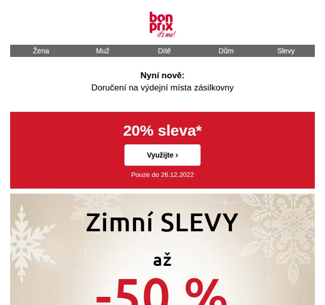 Bonprix: 20% sleva na vše – prosinec 2022 | Nuslet.cz