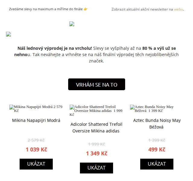 UrbanStore: Výprodej až −80 % na Napapijri, Adidas a Keen – červen 2026 | Nuslet.cz