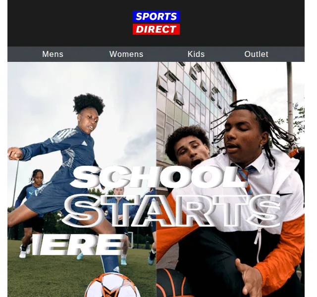 Sportsdirect.com: Back to School Essentials – červen 2026 | Nuslet.cz