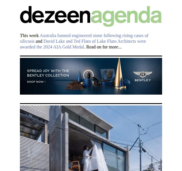 Dezeen Daily: nejnovější architektonické novinky – červen 2026 | Nuslet.cz