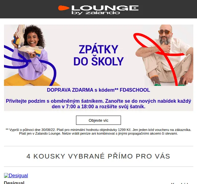 Lounge by Zalando: Slevy až 79 % na Desigual, KARL LAGERFELD – červen 2026 | Nuslet.cz