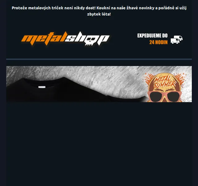 METALSHOP: Nová trička Deicide, Bad Omens, Megadeth – červenec 2026 | Nuslet.cz