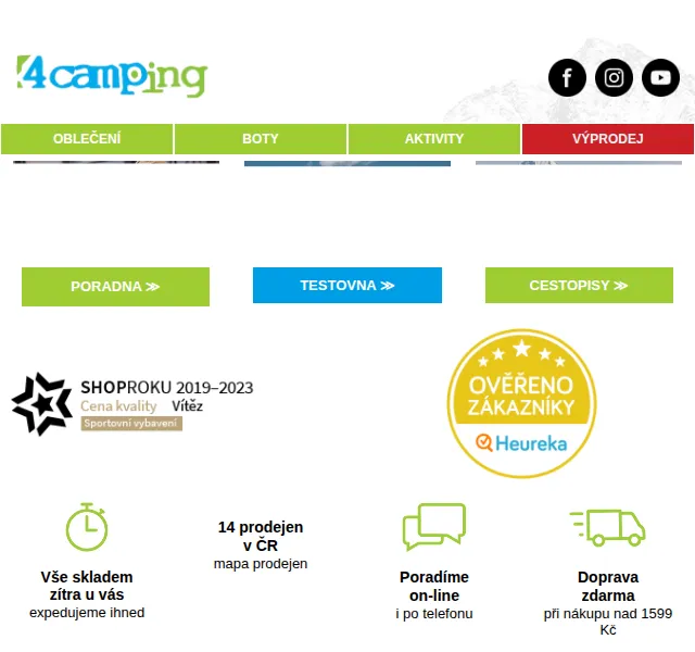 4camping: Vše na lezení a ferraty – akce červenec 2026 | Nuslet.cz