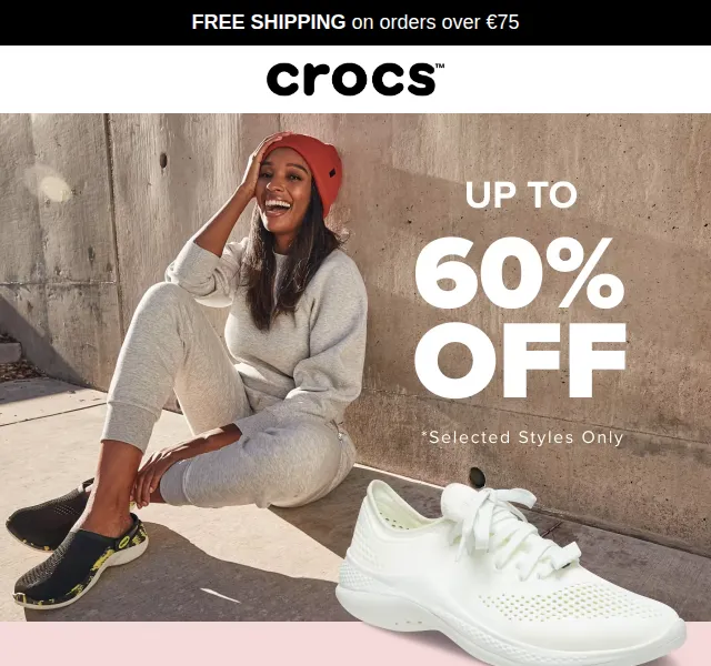 Crocs: Mid-Season Sale až 60 % sleva – červen 2026 | Nuslet.cz