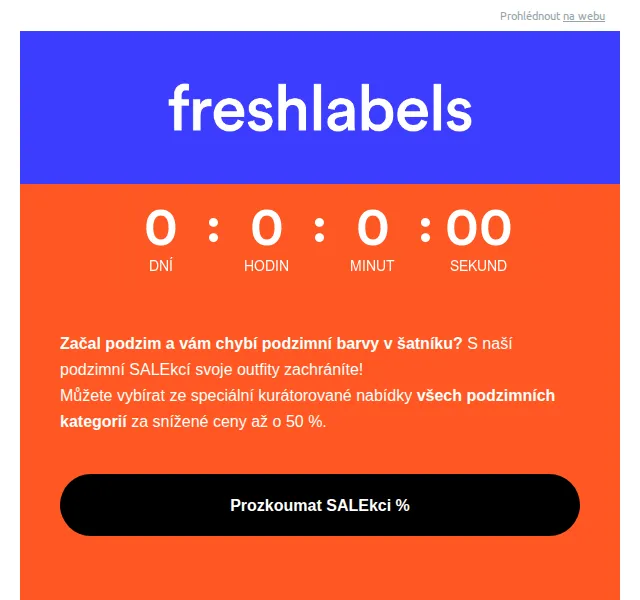 Freshlabels: Podzimní SALEkce až 50 % sleva – červen 2026 | Nuslet.cz