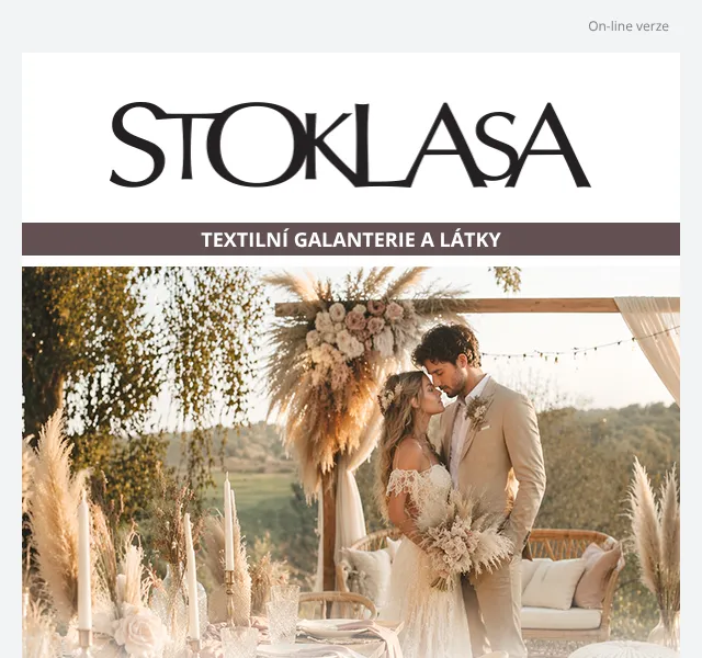 Stoklasa: Boho svatba – textil, látky a dekorace – květen 2026