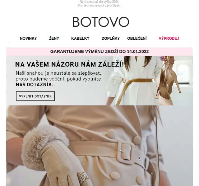 Botovo.cz: sleva až 20 % na kabelky a výprodej – červen 2026 | Nuslet.cz