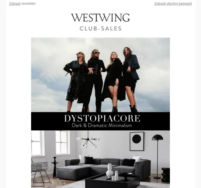 Westwing: Dystopiacore a nábytek až -65 % – červen 2026 | Nuslet.cz