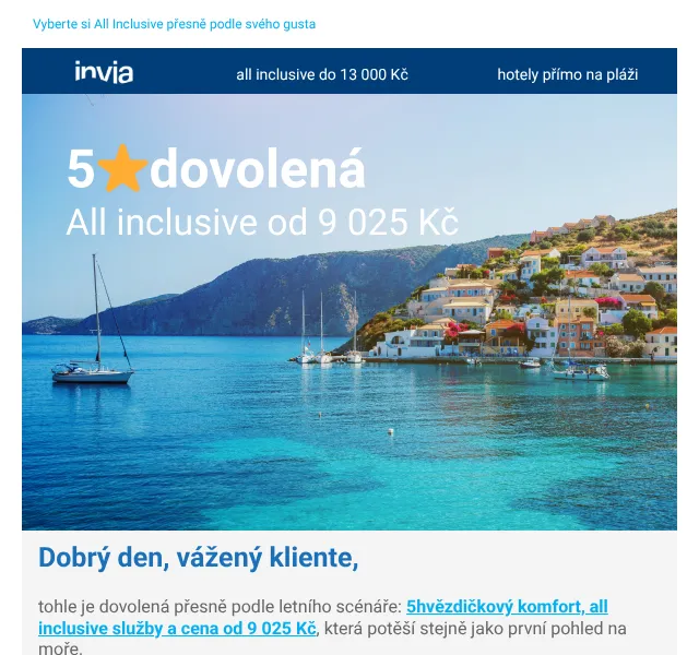 Invia: All Inclusive od 9 025 Kč – květen 2026 | Nuslet.cz