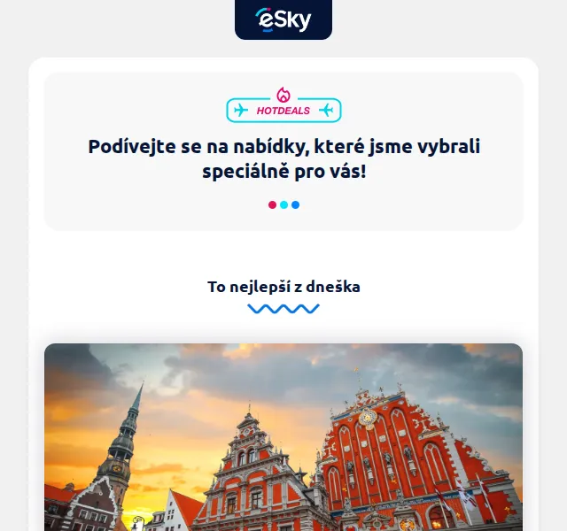 eSky: Letenky do Rigy od 1438 Kč, Basilej od 1865 Kč – červen 2026 | Nuslet.cz