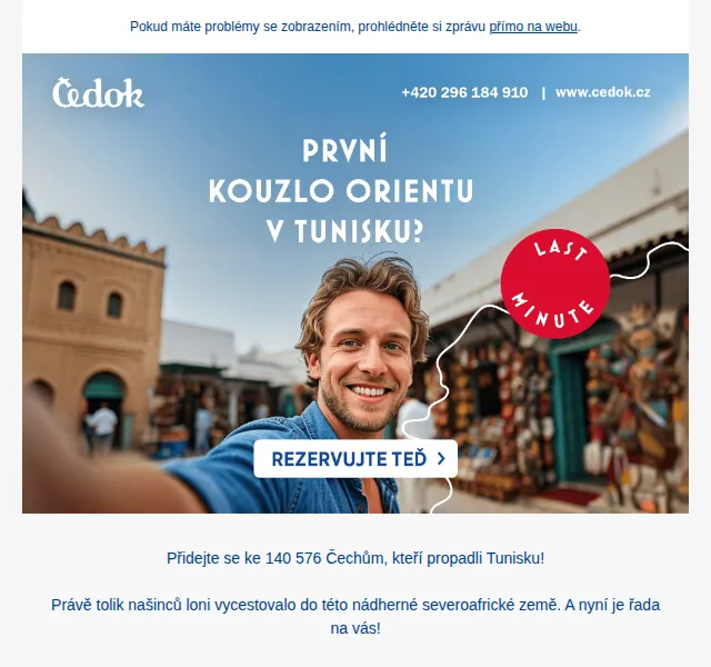 Čedok: Last Minute Tunisko – již od 9 890 Kč – červen 2026 | Nuslet.cz