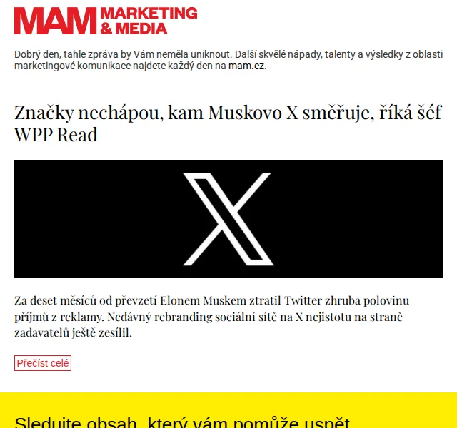 Marketing & Media: Značky nechápou Muskovo X – červenec 2026 | Nuslet.cz