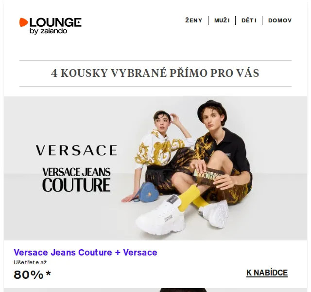 Lounge by Zalando: Versace, Hollister, Bogner – slevy až 80 % – červen 2026 | Nuslet.cz