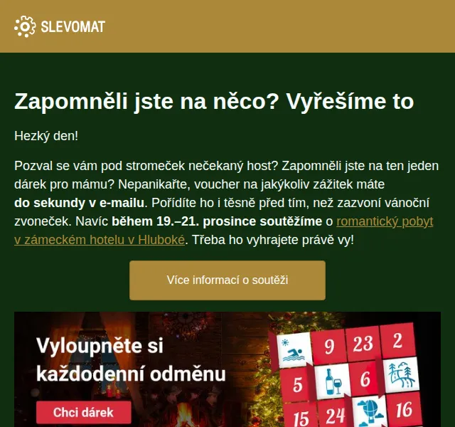 Slevomat: Dárky na poslední chvíli – červen 2026 | Nuslet.cz