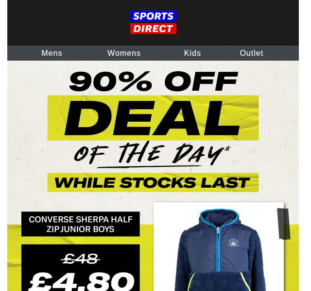 Sportsdirect: 90% sleva na Converse bunda – červen 2026 | Nuslet.cz