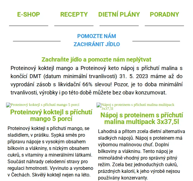 MyKETO: Proteinové koktejly se slevou až 66 % – červen 2026 | Nuslet.cz