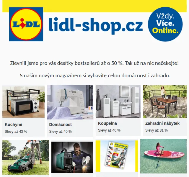 Lidl Březnový magazín: slevy až 50 % na vše – červen 2026 | Nuslet.cz