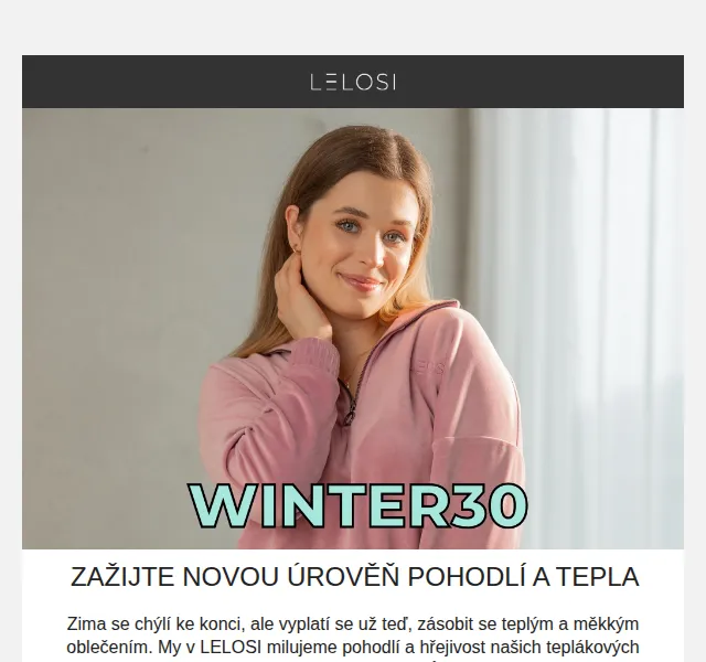 LELOSI: Sleva 30 % na tepláky – červen 2026 | Nuslet.cz