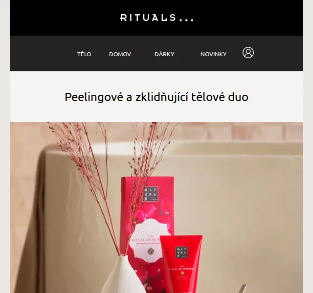 Rituals: Tělové peelingové duo zdarma k nákupu nad 1200 Kč – červen 2026 | Nuslet.cz