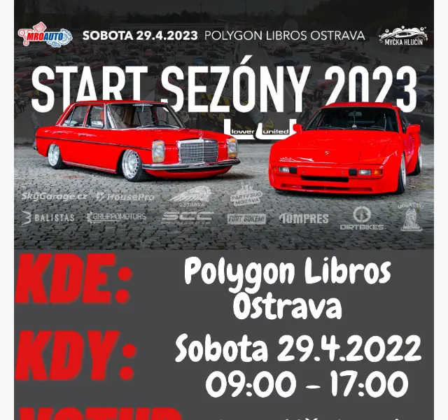 Sosone: Start auto moto sezóny 2023 – červen 2026 | Nuslet.cz