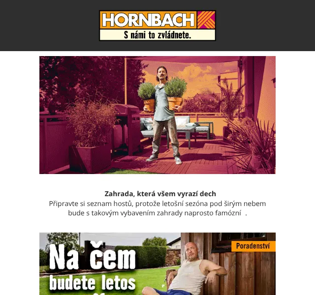 HORNBACH: Zahradní nábytek a světýlka – duben 2026 | Nuslet.cz