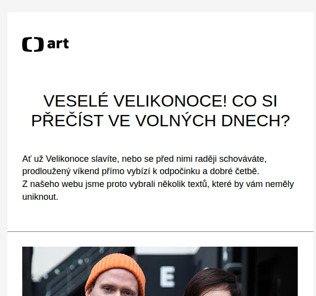 Web ČT art: Velikonoční čtení – červen 2026 | Nuslet.cz