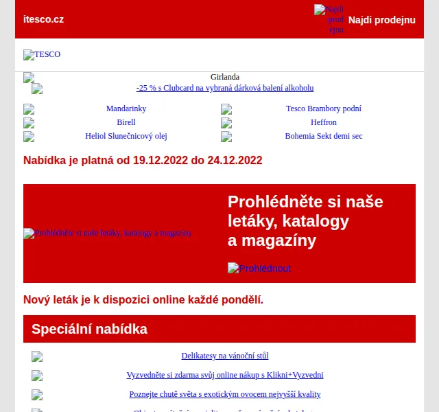 Tesco: Sleva -25% s Clubcard na dárková balení alkoholu – prosinec 2022 | Nuslet.cz