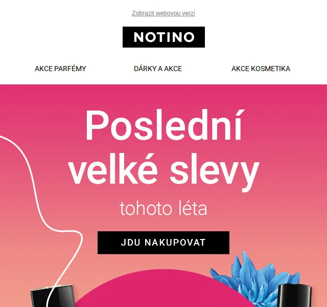 Notino: Velké slevy pro konec léta – červen 2026 | Nuslet.cz