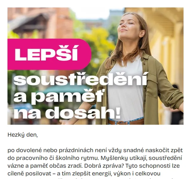 Pilulka.cz: 7 ingrediencí pro lepší soustředění – červen 2026 | Nuslet.cz