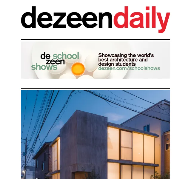 Dezeen Daily: Architektura a design – červenec 2026 | Nuslet.cz