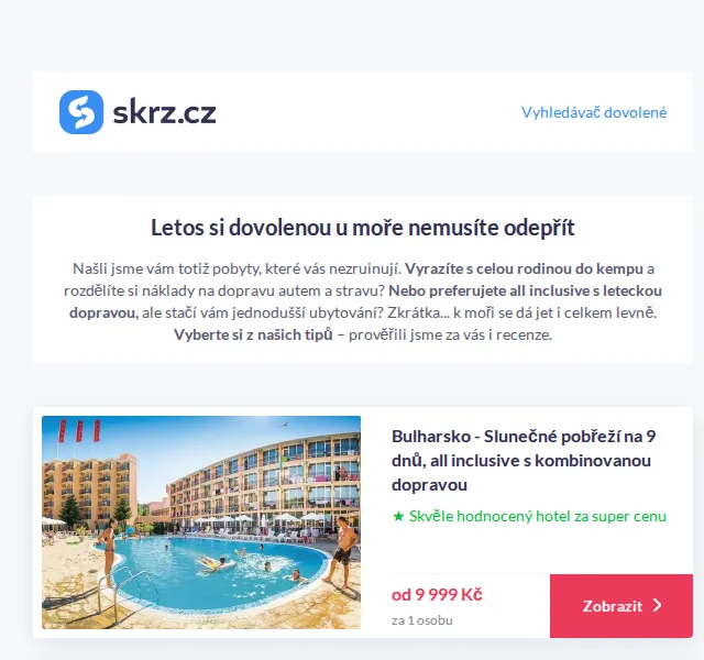 Vánoce na Skrz: Dovolená od 5 483 Kč – červenec 2026 | Nuslet.cz