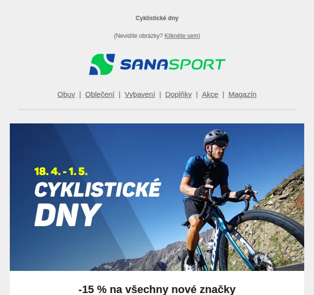 Sanasport: -15% na Santini, Sportful, X-Bionic - červen 2026 | Nuslet.cz