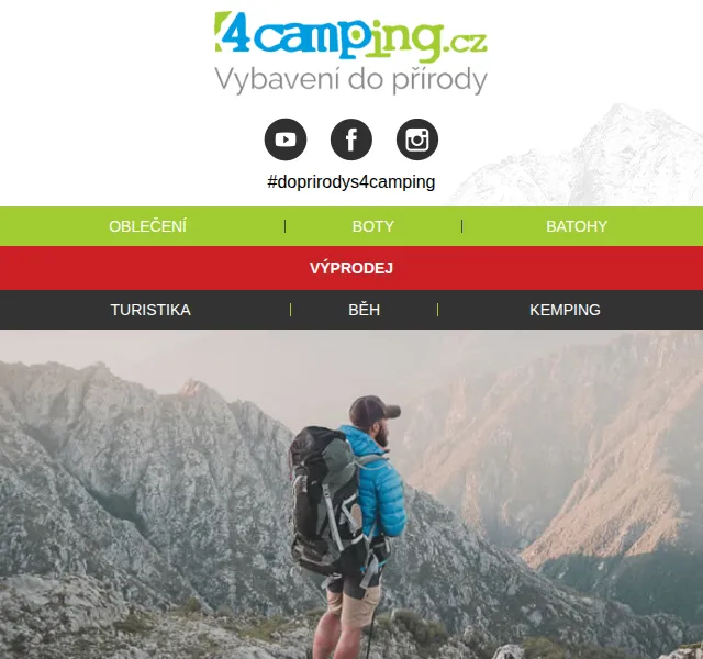4camping.cz: Deuter, Mammut, La Sportiva a další značky – červen 2026 | Nuslet.cz