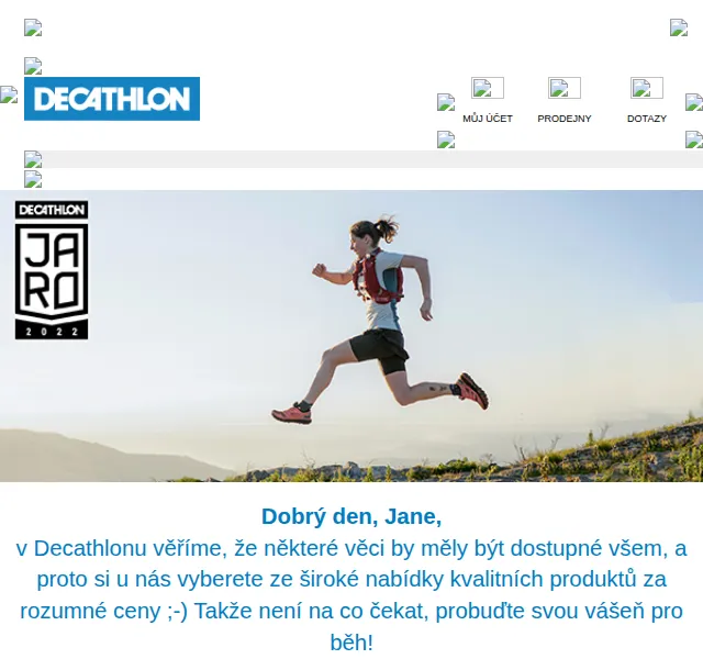 DECATHLON: Běžecké vybavení od 99 Kč – červen 2026 | Nuslet.cz